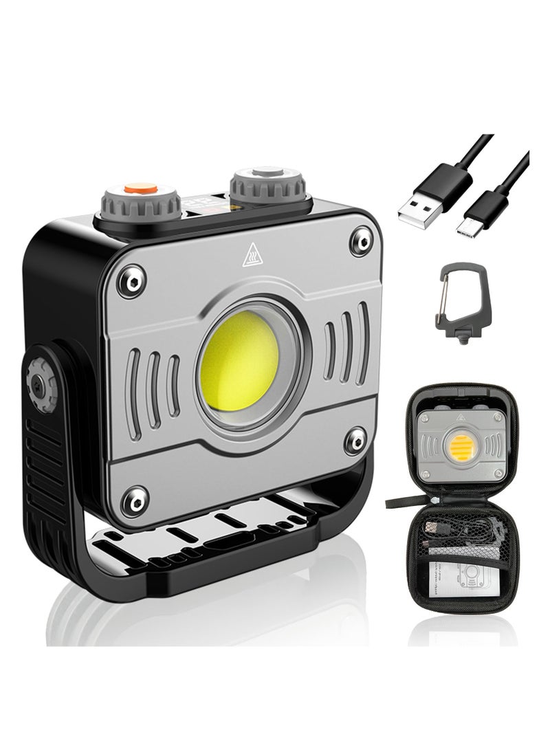 Loquat LED Work Light 10000mAh, Rechargeable Magnetic Work Light 1500LM with 360° Rotate Carry Bag, IP66 Waterproof Portable LED Worklight with Stepless Dimming, 5 Modes, For Car Repairing, Camping - Image 1