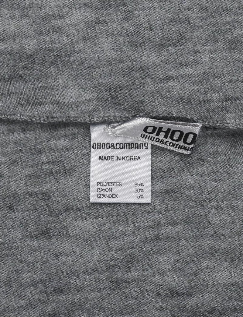 Ohoo Men's Fleece Turtleneck Sweater Slim Fit Lightweight Pullover / DCT001-GREY-XL - Image 5