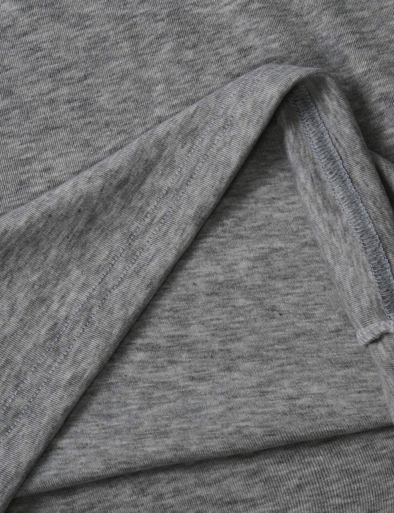 Ohoo Men's Fleece Turtleneck Sweater Slim Fit Lightweight Pullover / DCT001-GREY-XL - Image 4