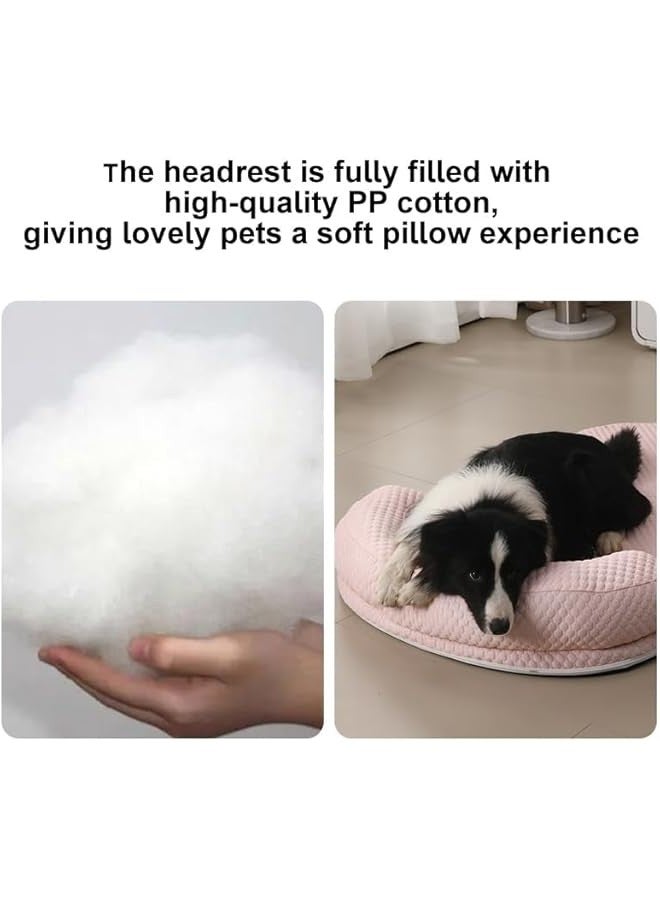 بيوينتي سرير كلاب كبير من مادة رائعة من زالوف، بساط جيد التهوية للطقس الحار، مناسب للكلاب المتوسطة والكبيرة، يأتي مع قاعدة مضادة للانزلاق ومقاومة للماء، قابل للغسل في الغسالة (بيج، 100 × 75 سم) - Image 4