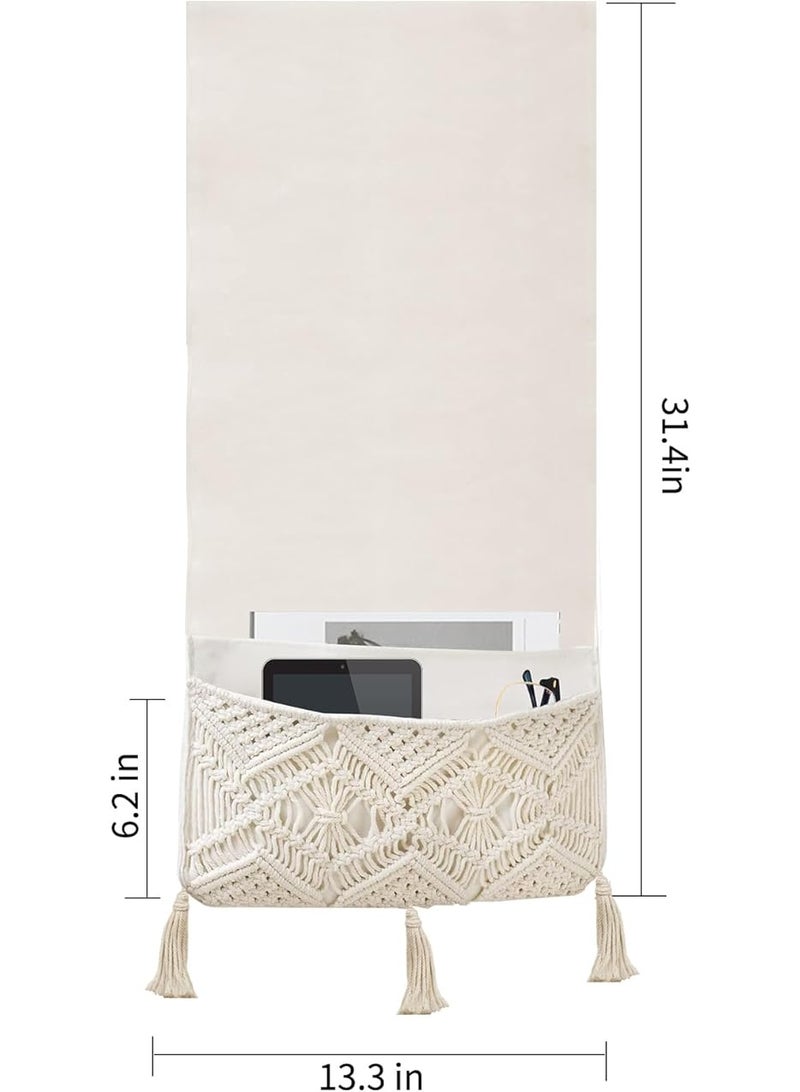 انتيكيانو منظم مكرمية – ديكور يدوي من القطن – المقاس‎ 13.8×31بوصة - Image 1