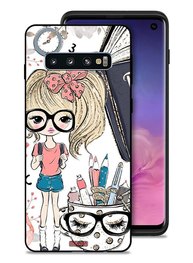 Tolwak Samsung Galaxy S10 Protective Case Cover Unicorn Girl Art - Image 1