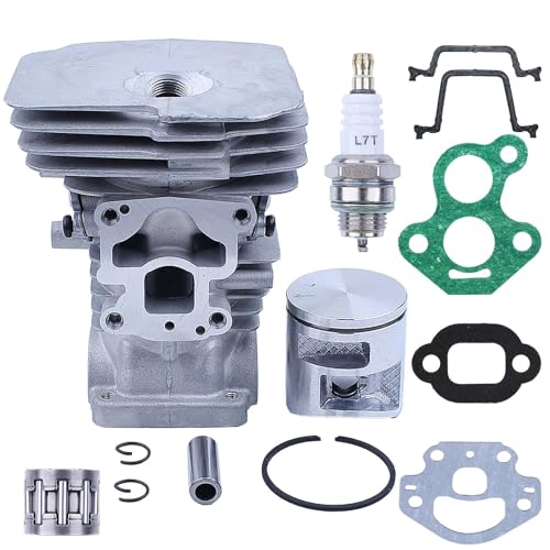 Hyceker 41mm Cylinder Piston Gaskets Kit For Husqvarna 435 440 135 140 435E 440E 135E 140E Jonsered CS2240 Chainsaw McCulloch CS350 CS390 CS410 CS450 Craftsman 358381800 504735101 504735102 504735103 - Image 1