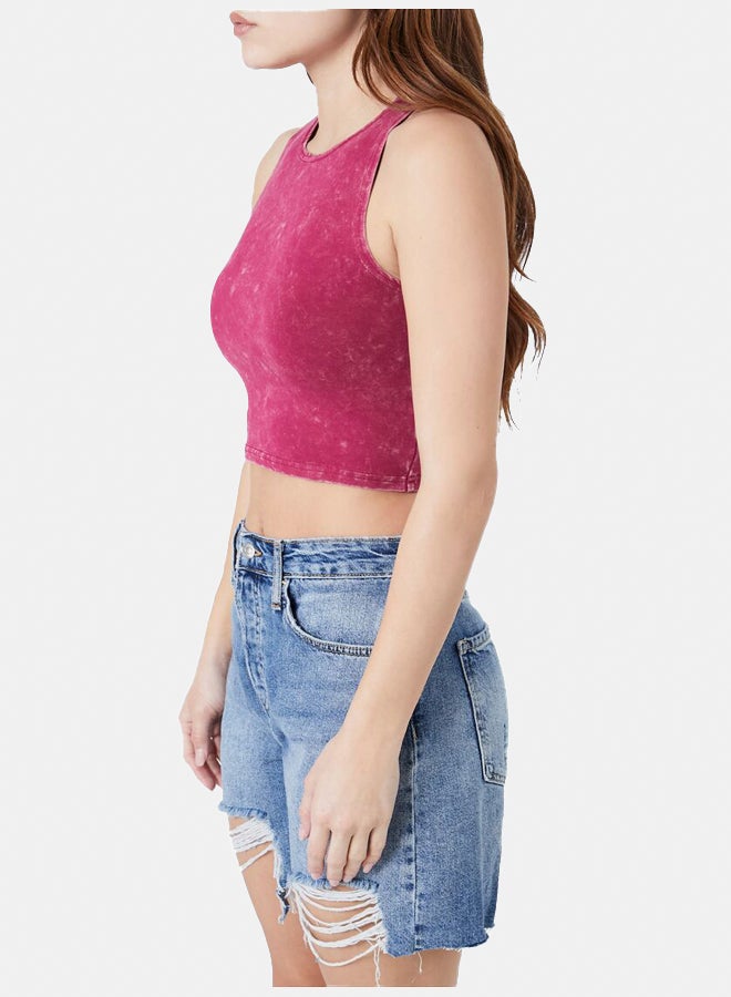 FOREVER 21 Mineral Wash Crop Top - Image 5