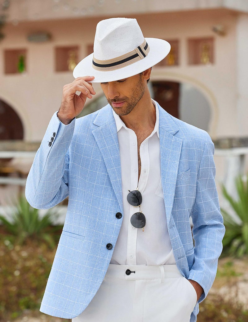 COOFANDY Mens Sports Jacket Two Buttons Casual Lightweight Blazer Stylish Modern Suit Jacket - Image 2