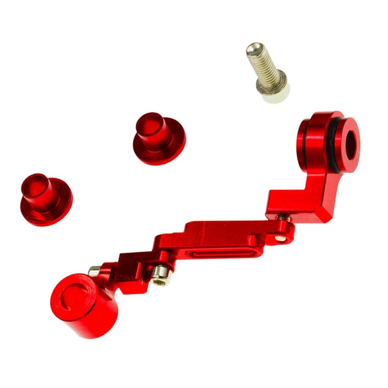 Aluminum Alloy Multi Angle Motorcycle Oil Cup Bracket Holder CNC Design Red - Image 2