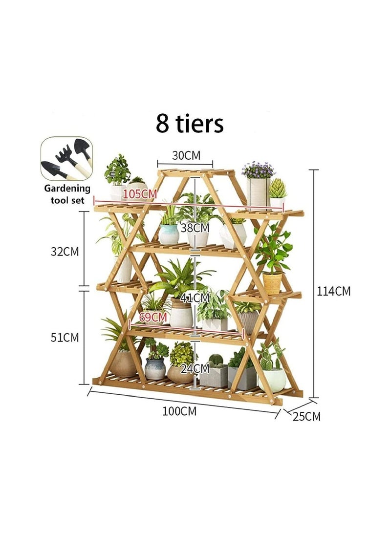 Dubkart Bamboo Outdoor Flower Stand - Image 2