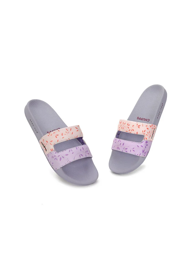 تشيبس CHUPPS Purple Printed Sliders for Women