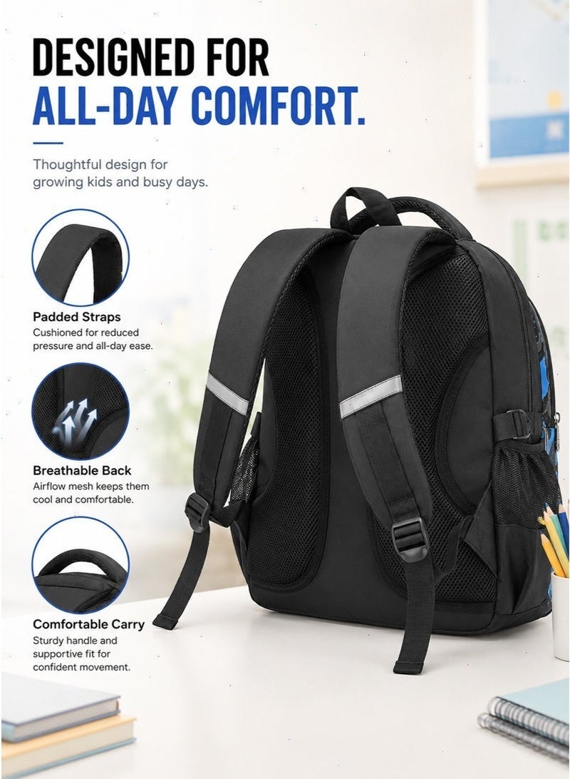 School Bag for Boys, Space Backpack for Boys Kids Elementary School Bags Middle Primary School Book Bag Lightweight School Bag for Students - Image 4