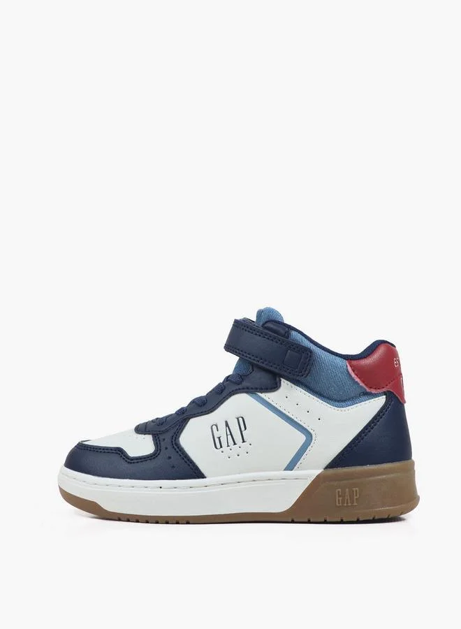 Boys Chicago Mid Hook & Loop Ankle Boots