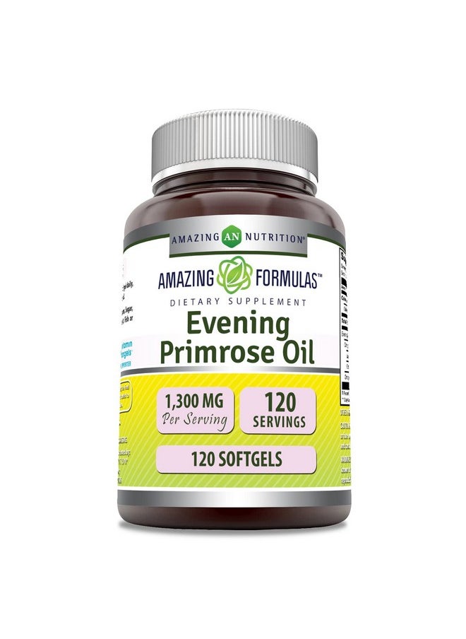 Amazing Formulas Evening Primrose Oil 1300mg, 10% GLA, Softgels Supplement | Hexane Free Cold Pressed Oil | Non-GMO | Gluten Free (120 Count) - pzsku/Z821EB5414129A0AA4D3AZ/45/_/1739863707/429d1ece-c144-42f7-a010-703f5ea347d3