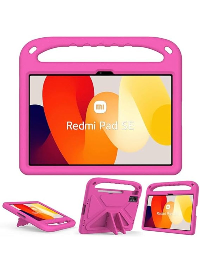 Rock Pow Kids Case For Xiaomi Redmi Pad SE 11-Inch , EVA Foam Lightweight Shockproof Duarable, Tablet Cover with Handle Stand - Image 2