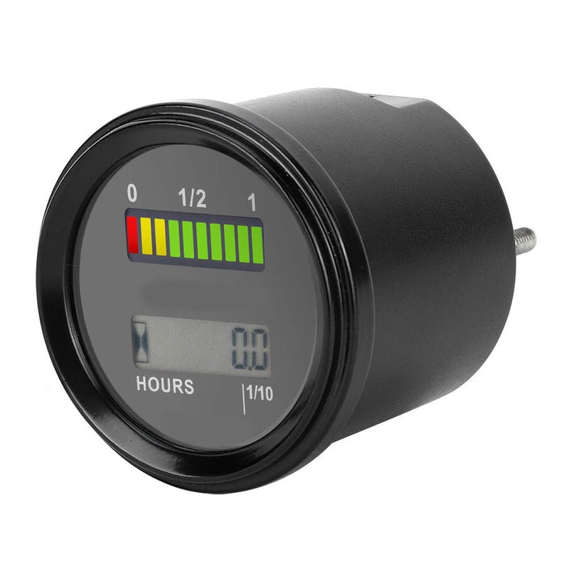 DC12-48V LCD LED Digital Battery Indicator Engine Hour Meter, 56 x 65mm, IP65 Waterproof - Accurate Voltmeter Monitoring, Delay Rise/Fall Protection, Ideal for Carts and - Image 5