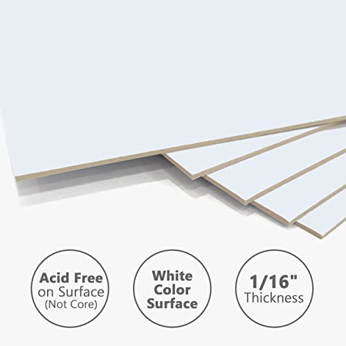 Somime 10 Pack Backing Boards Only - 11X14 Uncut White Mats Matboards, Acid Free & White Core Backerboards, Ideal for Photos, Pictures, Prints, Frames, Arts - Image 4