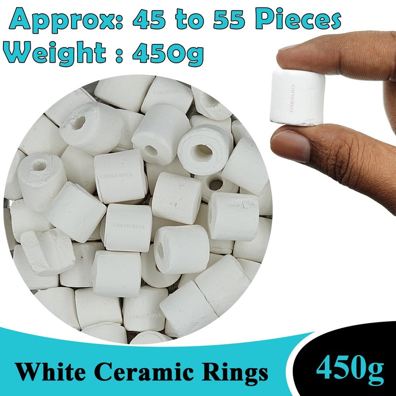 colourful ® - Hi Quality Ceramic Ring Filter Media for Aquarium | 450g - Image 2