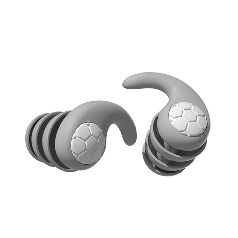 AUGEN Ear Plugs for Sleeping, Noise Canceling, Reusable Silicone Earplugs for Hearing Protection, Waterproof EarPlugs Suitable for Sleeping Swimming Studying Traveling Concerts Airplanes (White, 2) - Image 1
