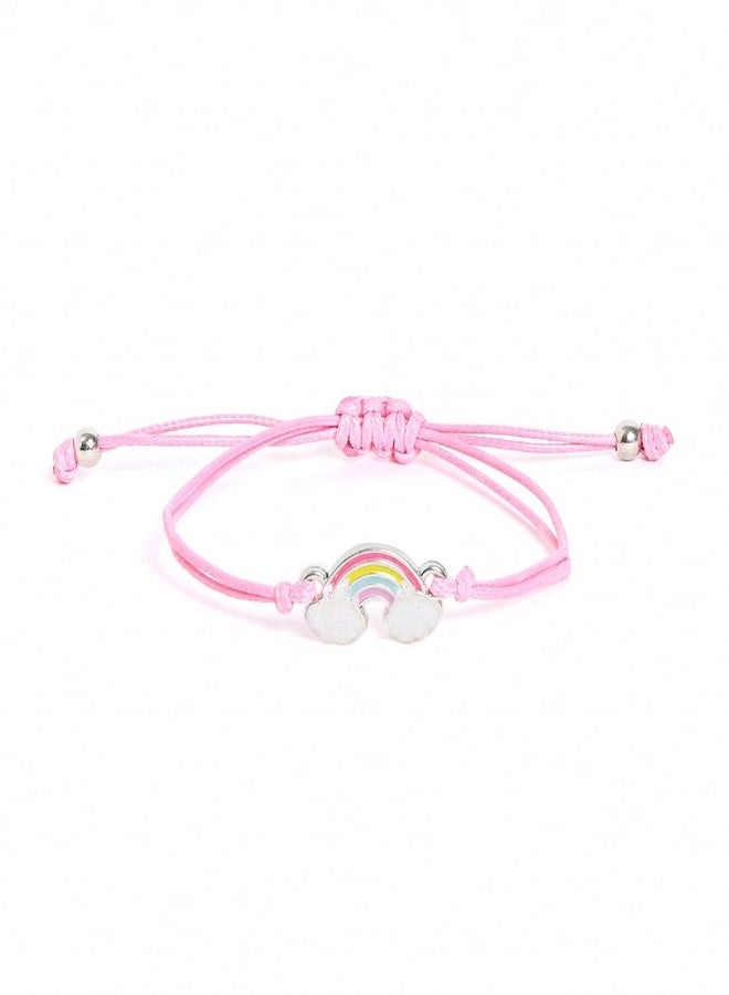 El Regalo 2PCs Cute Kids Bracelet Rakhi Combo Sets- Fancy Kids Rakhi for Brother/Sister with Roli Chwal, Rakhi Message Card in Rakhi Box for Babies/Toddlers/Kids (Rainbow & Star Rakhi) - Image 4