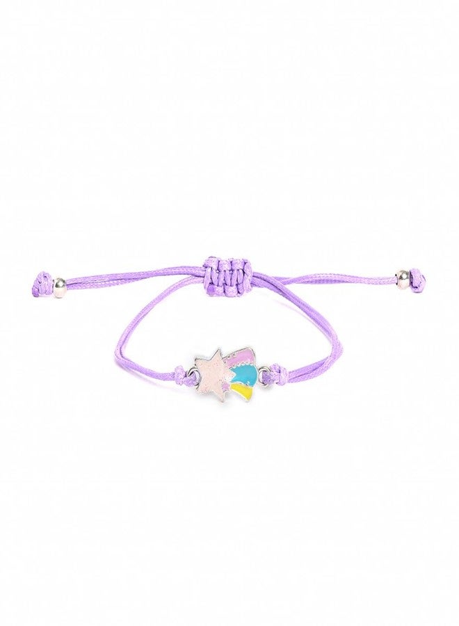 El Regalo 2PCs Cute Kids Bracelet Rakhi Combo Sets- Fancy Kids Rakhi for Brother/Sister with Roli Chwal, Rakhi Message Card in Rakhi Box for Babies/Toddlers/Kids (Rainbow & Star Rakhi) - Image 5