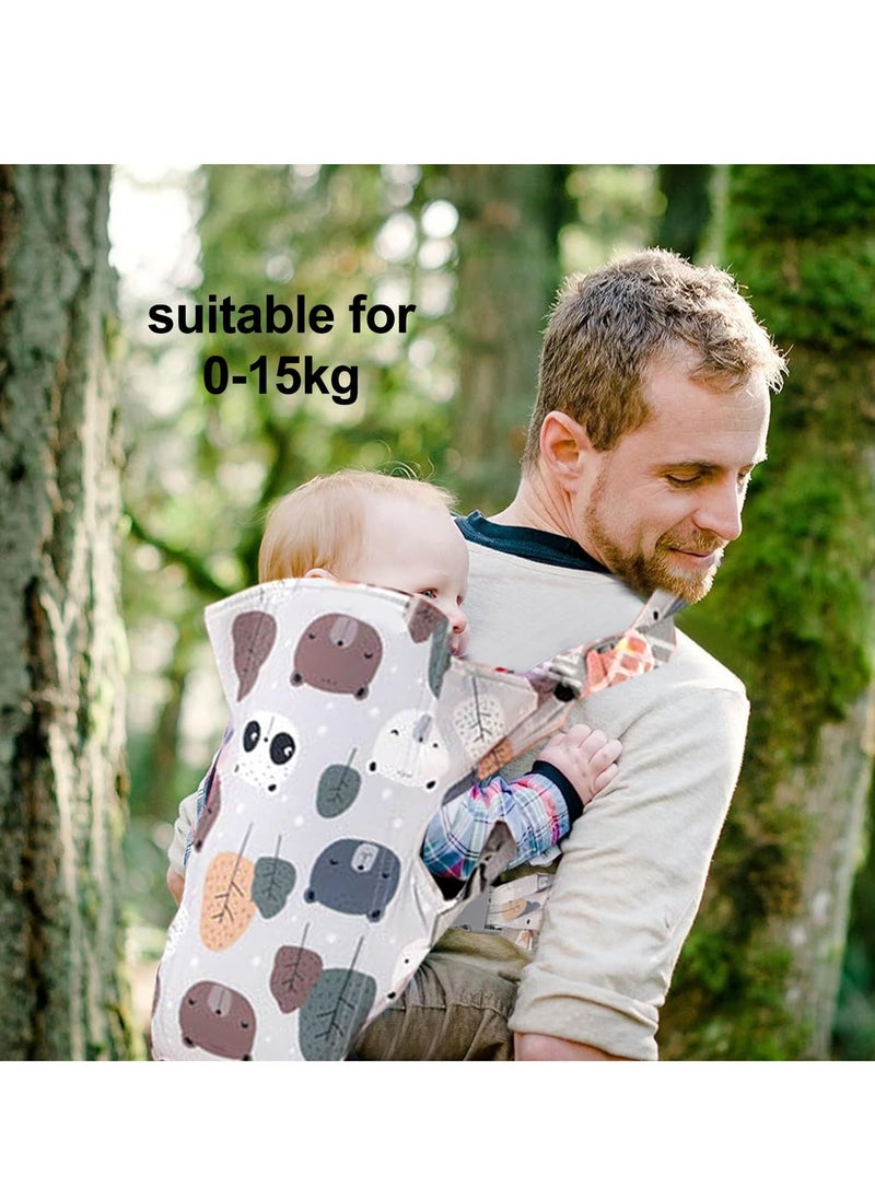 Bebiland - Baby Carrier Newborn from Birth, Baby Nugeboren, Breathable Baby Carrier, Baby Back Carrier 0-15 Kg, Newborn Adjustable Baby Carrier - Image 1