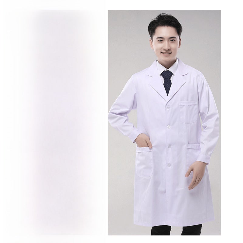 Long Sleeve Unisex Lab Coat Custom Logo Laboratory anti-static button sleeve (chlorine-resistant) 