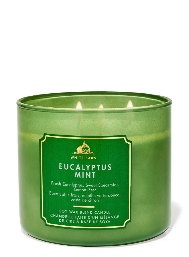 Bath & Body Works شمعة يوكاليبتوس بالنعناع 3 فتائل - Image 2
