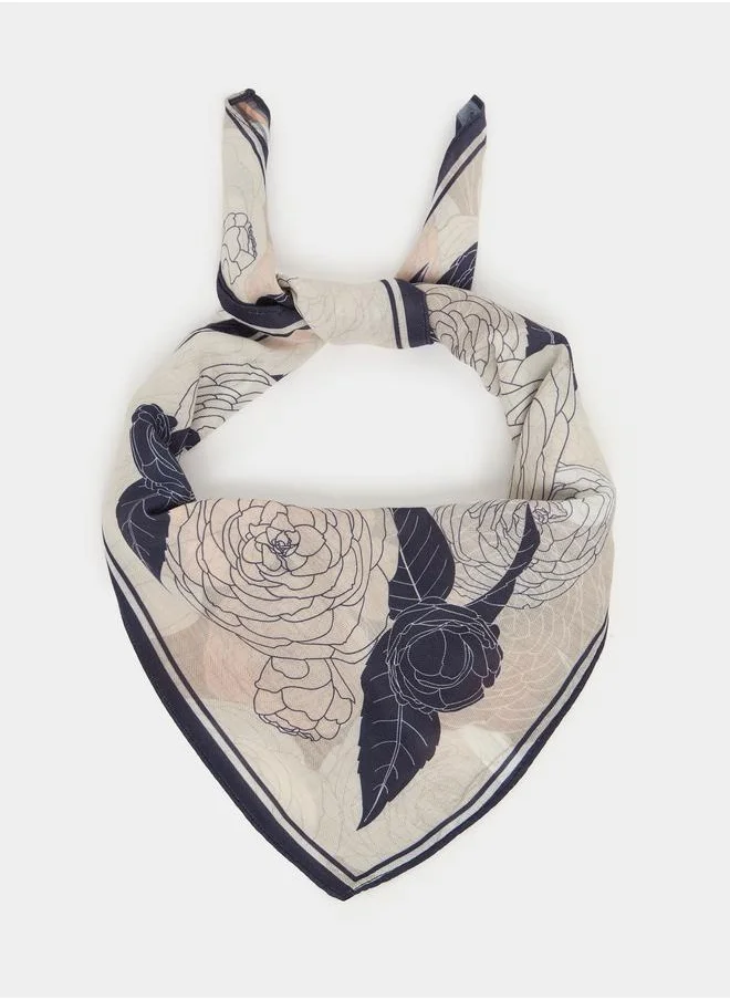 ستايلي Styli Multi Floral Neck Scarf