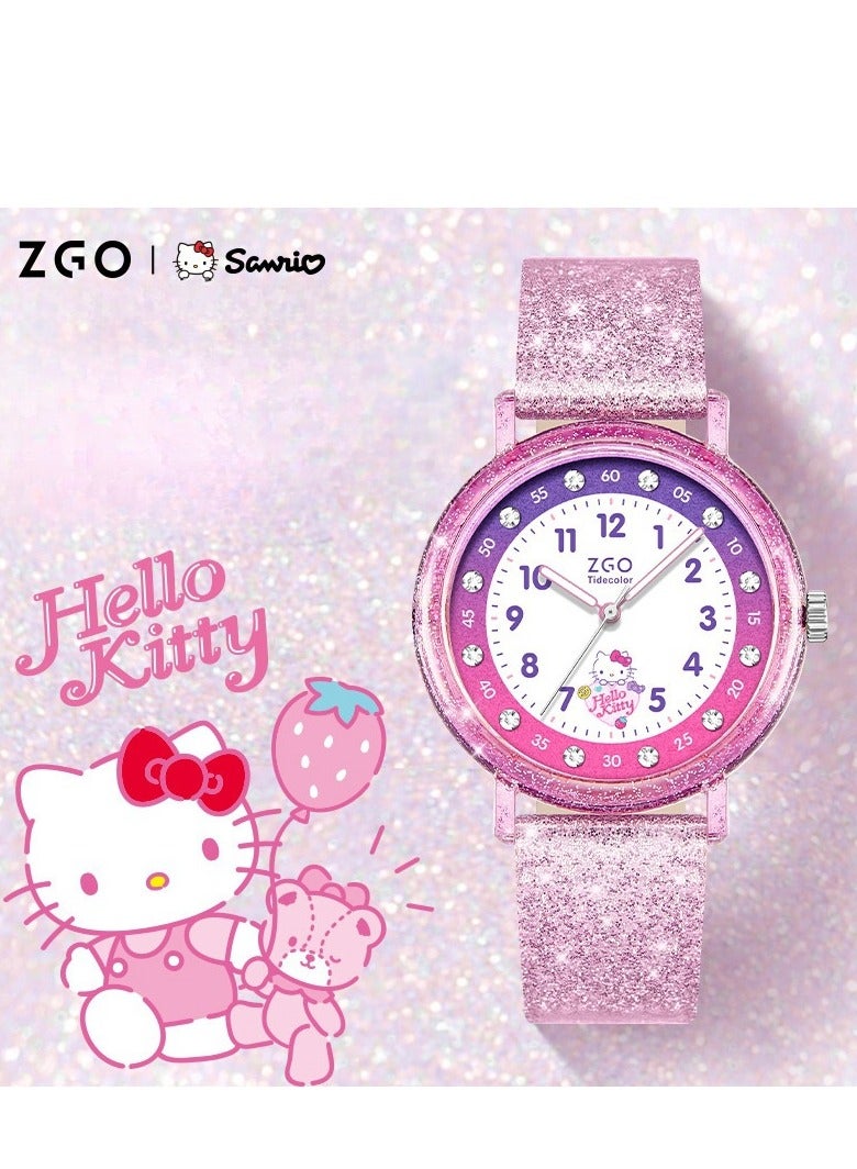 ZGO Girl's School Start Gift Cute Cartoon Watch Children's Waterproof Watch - Image 4