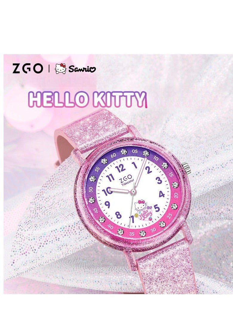 ZGO Girl's School Start Gift Cute Cartoon Watch Children's Waterproof Watch - Image 3