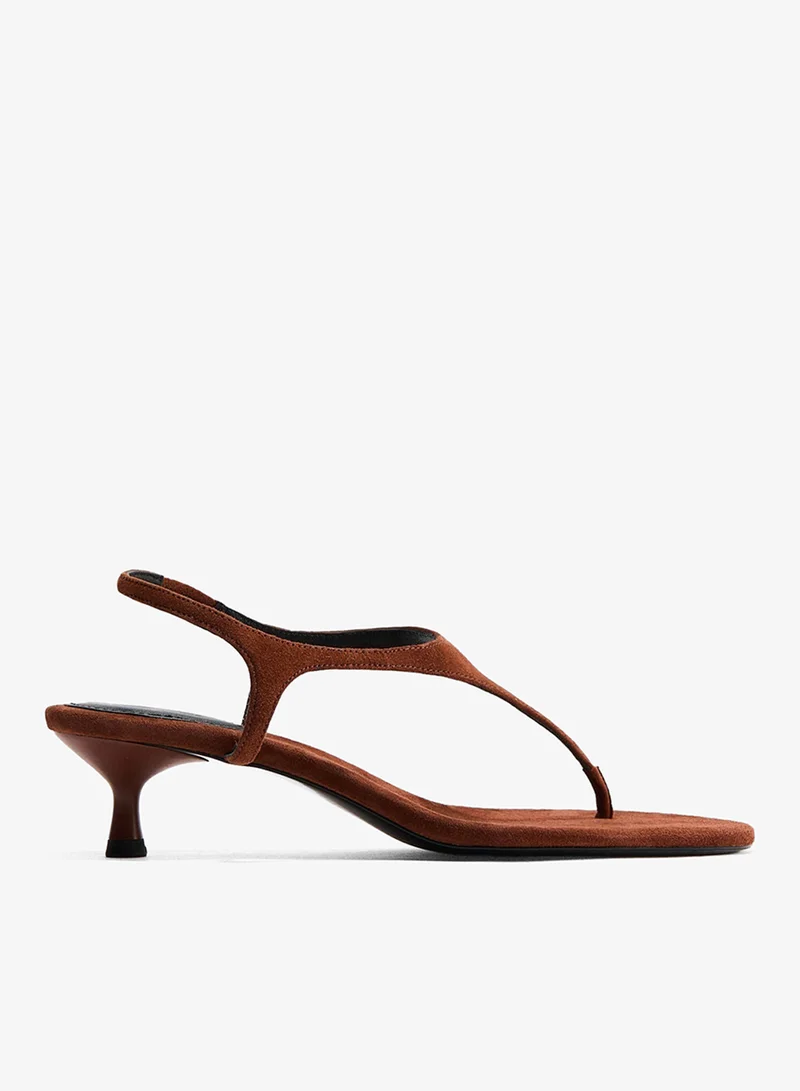 H&M  Heeled suede sandals for Women | Best Price UAE