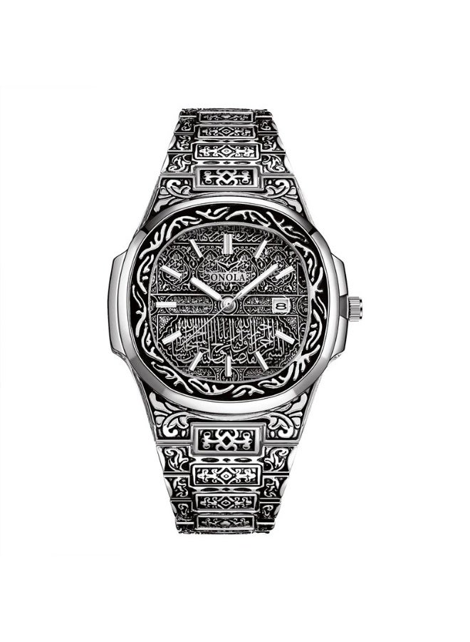 Men's Alloy Analog Wrist Watch J4227-7-KM - 42 mm -