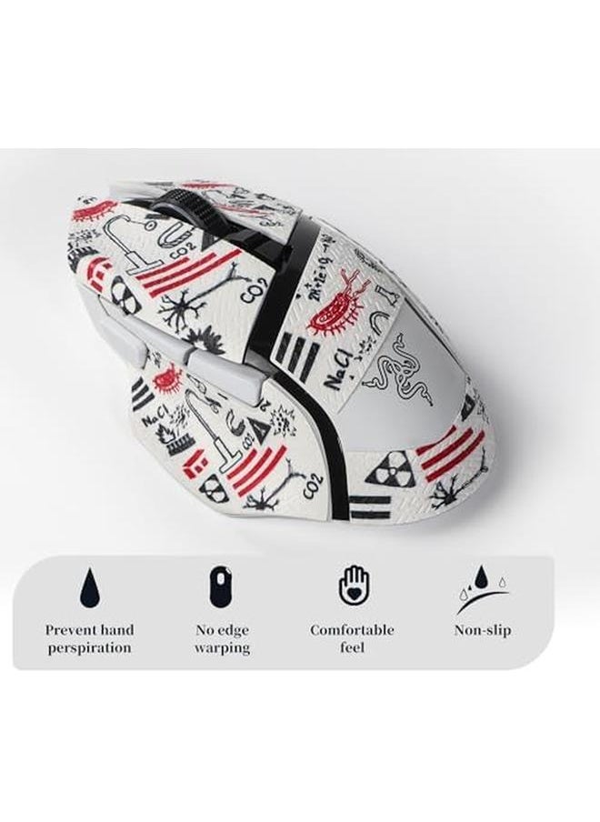 erorex - Mouse Grip Tape Stickers For Razer Basilisk V3 Basilisk V3 Pro Mouse Anti Slip Skin Self Adhesive Pre Cut Sweat Resistant Game Mouse Accessories White - Image 1