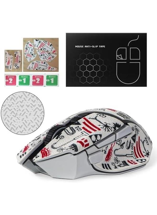 erorex - Mouse Grip Tape Stickers For Razer Basilisk V3 Basilisk V3 Pro Mouse Anti Slip Skin Self Adhesive Pre Cut Sweat Resistant Game Mouse Accessories White - Image 1