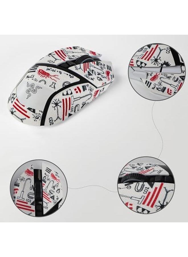 erorex - Mouse Grip Tape Stickers For Razer Basilisk V3 Basilisk V3 Pro Mouse Anti Slip Skin Self Adhesive Pre Cut Sweat Resistant Game Mouse Accessories White - Image 1