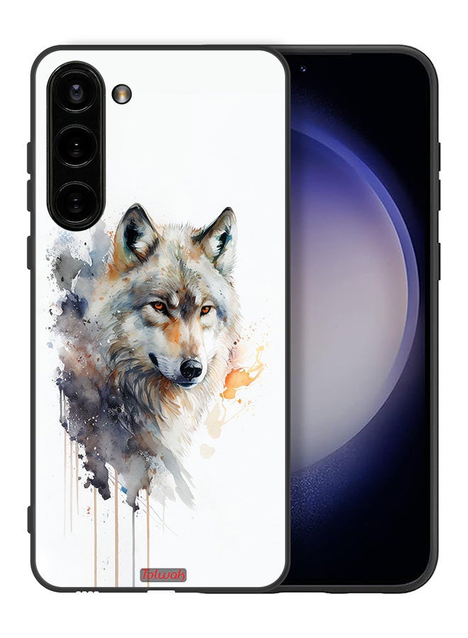 Tolwak Samsung Galaxy S23 5G Protective Case Cover Wolf Abstract Art - Image 2