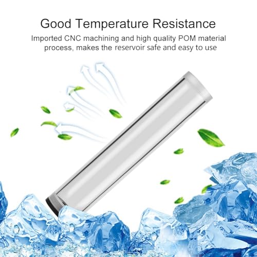 Serounder Water Cooling Reservoir, 190mm / 240mm / 300mm / 400mm*50mm Diameter POM Cylindrical CPU Water Cooler Reservoir System Heat Sink Kit for PC Computer(400mm) - Image 5