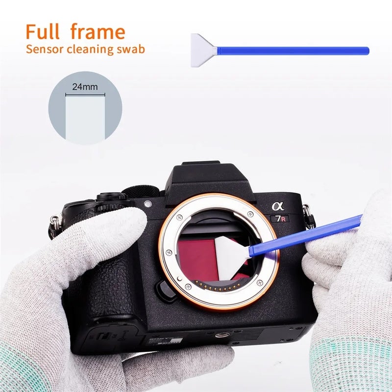 كيه آند إف كونسبت ملحقات كاميرا K&F Concept 10 Pack 16mm Aps-c 24mm Full-Frame Sensor Cleaning Swabs Dry CCD Cmos Clean Swabs for Nikon Sony Canon Dslr Camera - Image 4
