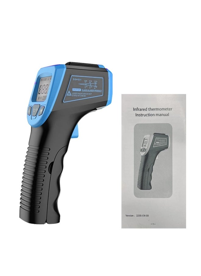 -50~600°C LCD Industrial Electronic Thermometer Infrared Thermometer Digital NonContact Laser Temperature Meter Gun Laser Point Pyrometer 