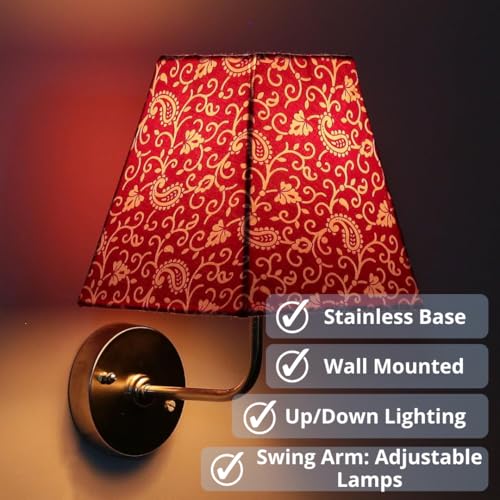 Craftter CFSL-11 5W Wall Light, Red and White, Trapezoid Shape - Image 4