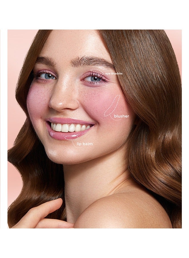 QiBest Cheek and Lip Balm - Multi Use Black Clear Crystal Color Change, Magic Gel Natural Nude Makeup Lip and Cheek Makeup, Black Magic Blush - Image 2