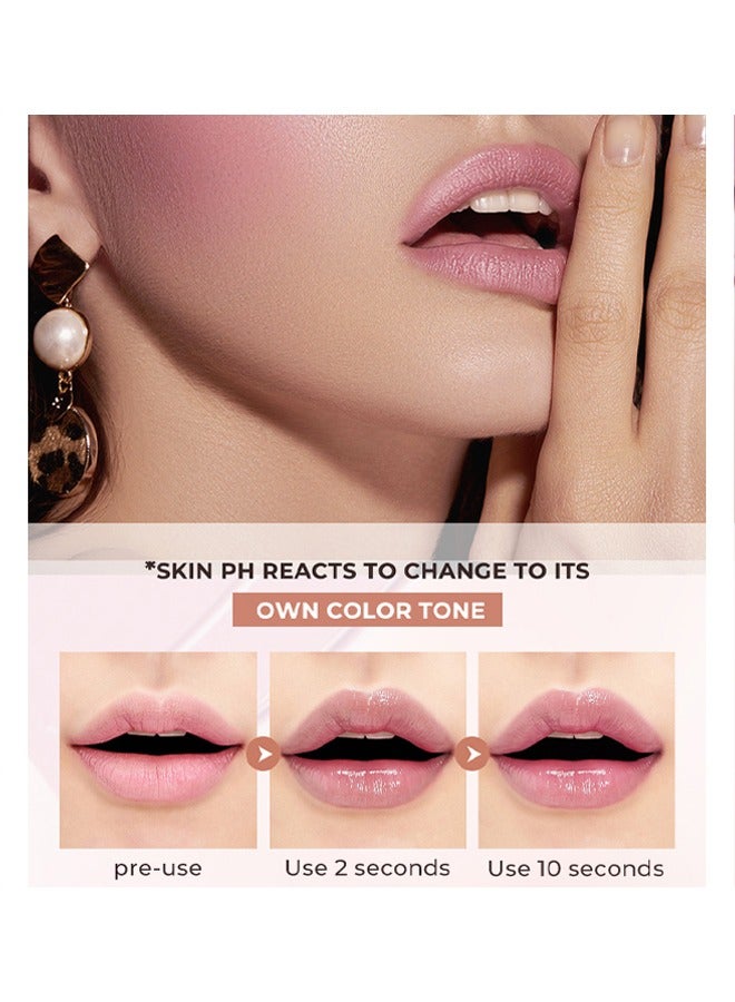 QiBest Cheek and Lip Balm - Multi Use Black Clear Crystal Color Change, Magic Gel Natural Nude Makeup Lip and Cheek Makeup, Black Magic Blush - Image 4