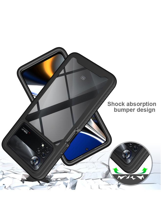 Green Tiger Xiaomi Poco X4 Pro 5G Starry Sky Full Body Hybrid Shockproof Phone Case Royal Blue - Image 3