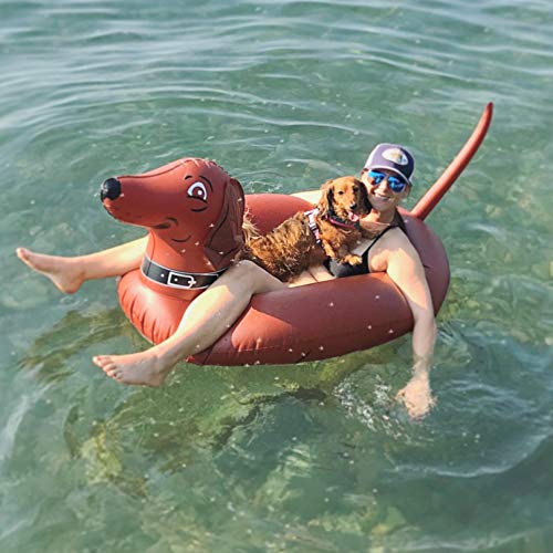 GoFloats Wiener Dog Party Tube Inflatable Raft, Float in Style (for Adults and Kids) - Image 2
