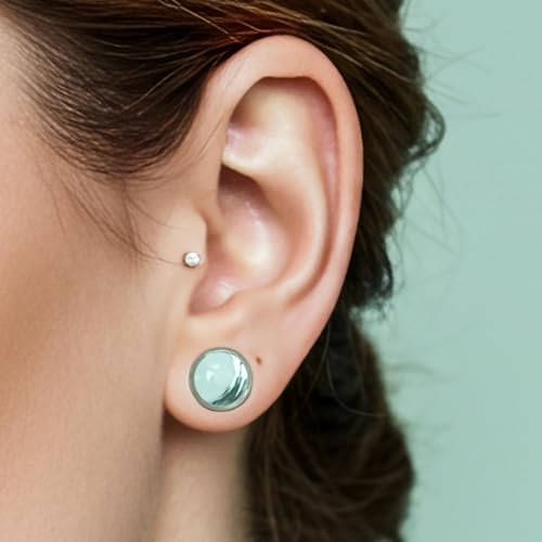 TBOSEN 14 PCS/8 PCS Precise Dimensions Glass Set O-Ring Ear Plugs Aftercare Balm Wax Tunnels Gauges Stretcher Piercings Kit - Image 4