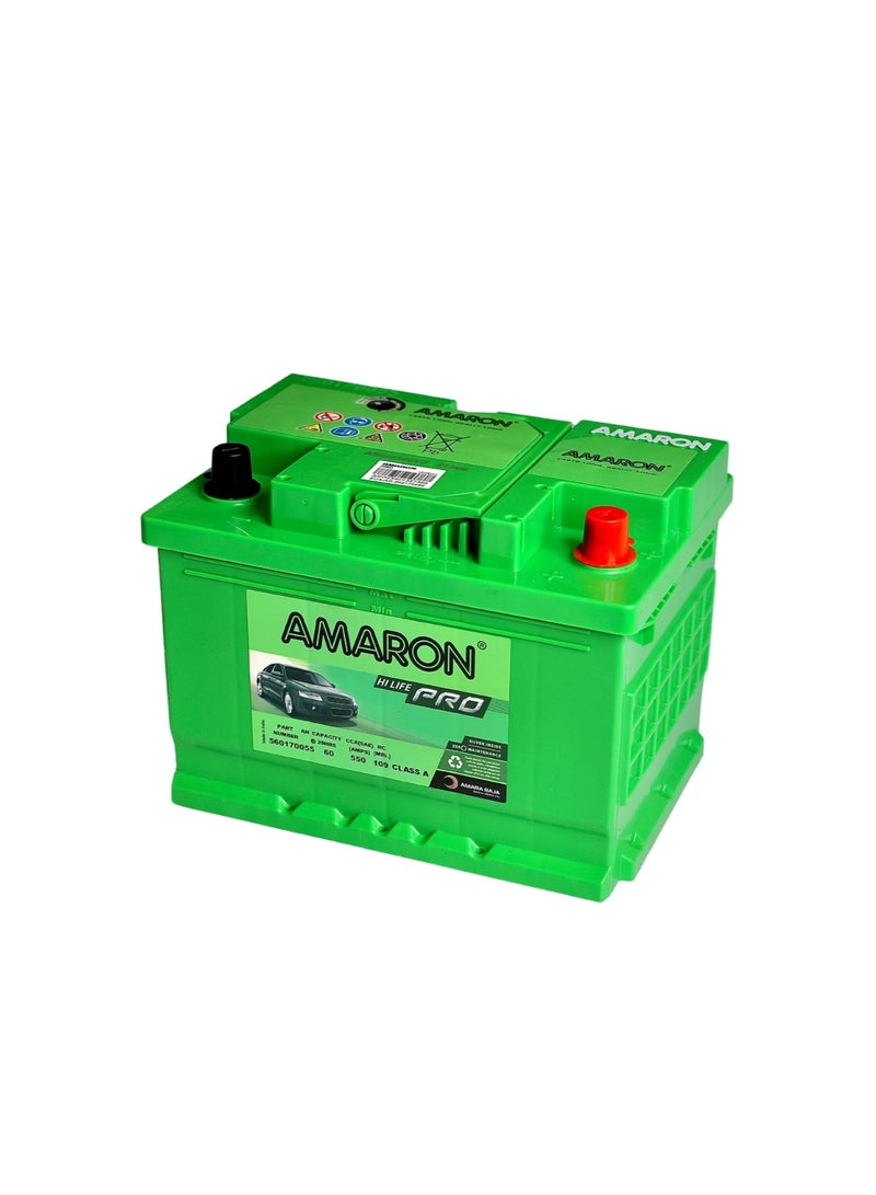Amaron Car Battery - 60AH - 550CCA - 109RC - LN2/H5 - B13 - Image 4