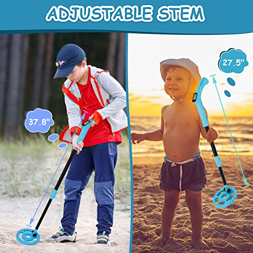 OMMO Metal Detector, Adjustable 27.5”-37.8” Metal Detector for Kids with Intuitive LCD Display, Lightweight Kids Metal Detectors with 6” Search Coil for Exploration Hiking - Image 4