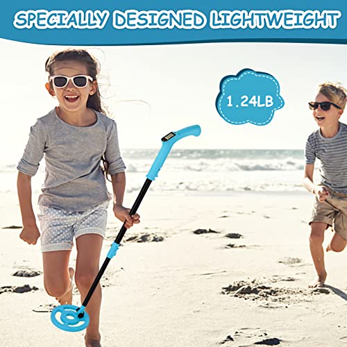 OMMO Metal Detector, Adjustable 27.5”-37.8” Metal Detector for Kids with Intuitive LCD Display, Lightweight Kids Metal Detectors with 6” Search Coil for Exploration Hiking - Image 5