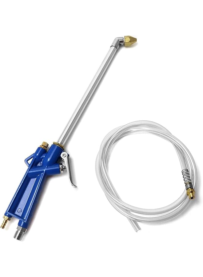 Excefore Air Blow Gun Pneumatic Engine Cleaning Gun With 4Ft Hose, Siphon Spray Gun Cleaning Kit – Car Engine Cleaner Degreaser Tool (Blue) - Image 1