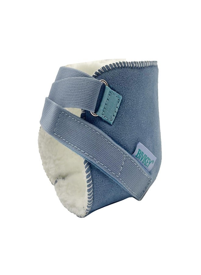 BIVIKEY Heel Protector for Pressure Sores Blisters Cracking Ease Pain Promote Rehabilitation Adjustable Instep Height Easy to Fix and Not Fall Off LightBule 1 Piece M - Image 1