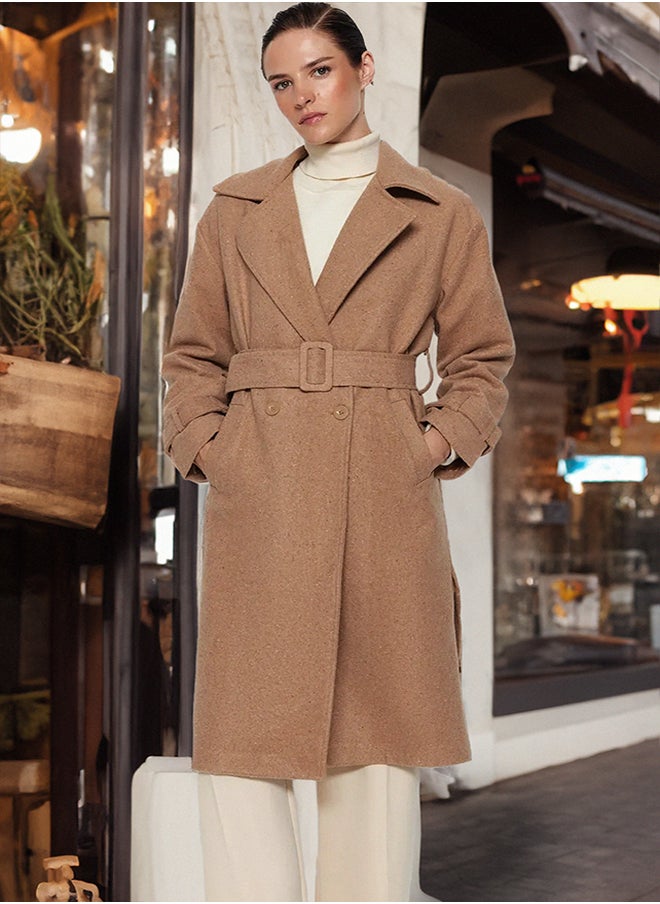 trendyol - Breasted Double Coat - Image 1