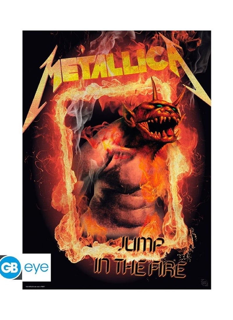GB Eye Metallica Set of 2 Posters 52cm x 38cm Kill 'Em All and Fire Guy Ideal Artwork for Wall Home Office Decor Officially Licensed Merchandise  - Image 3